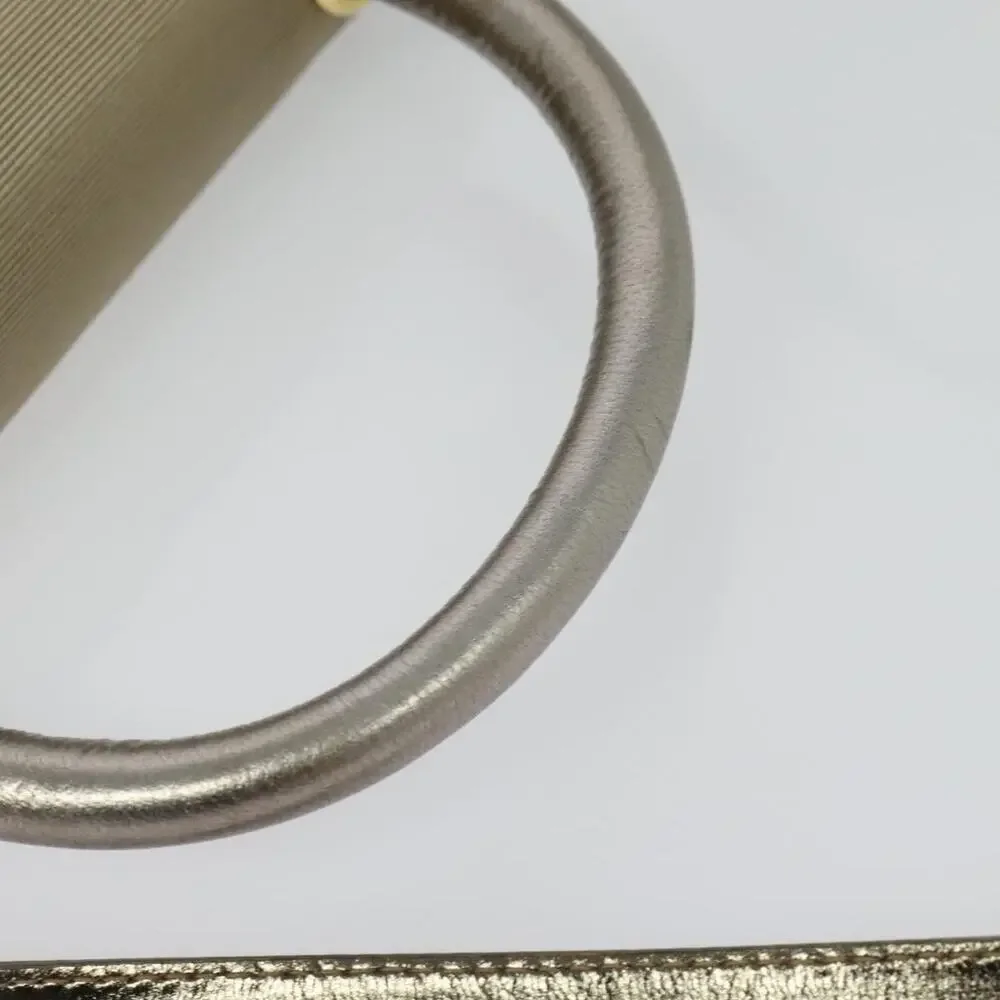 Salvatore Ferragamo Nylon Vara Handbag Beige